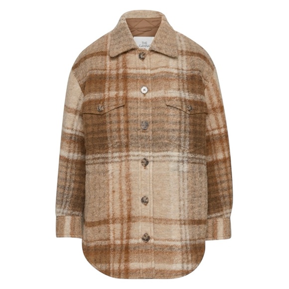 NWT Wilfred The Ganna felted wool blend plaid jacket size XS - Picture 2 of 16